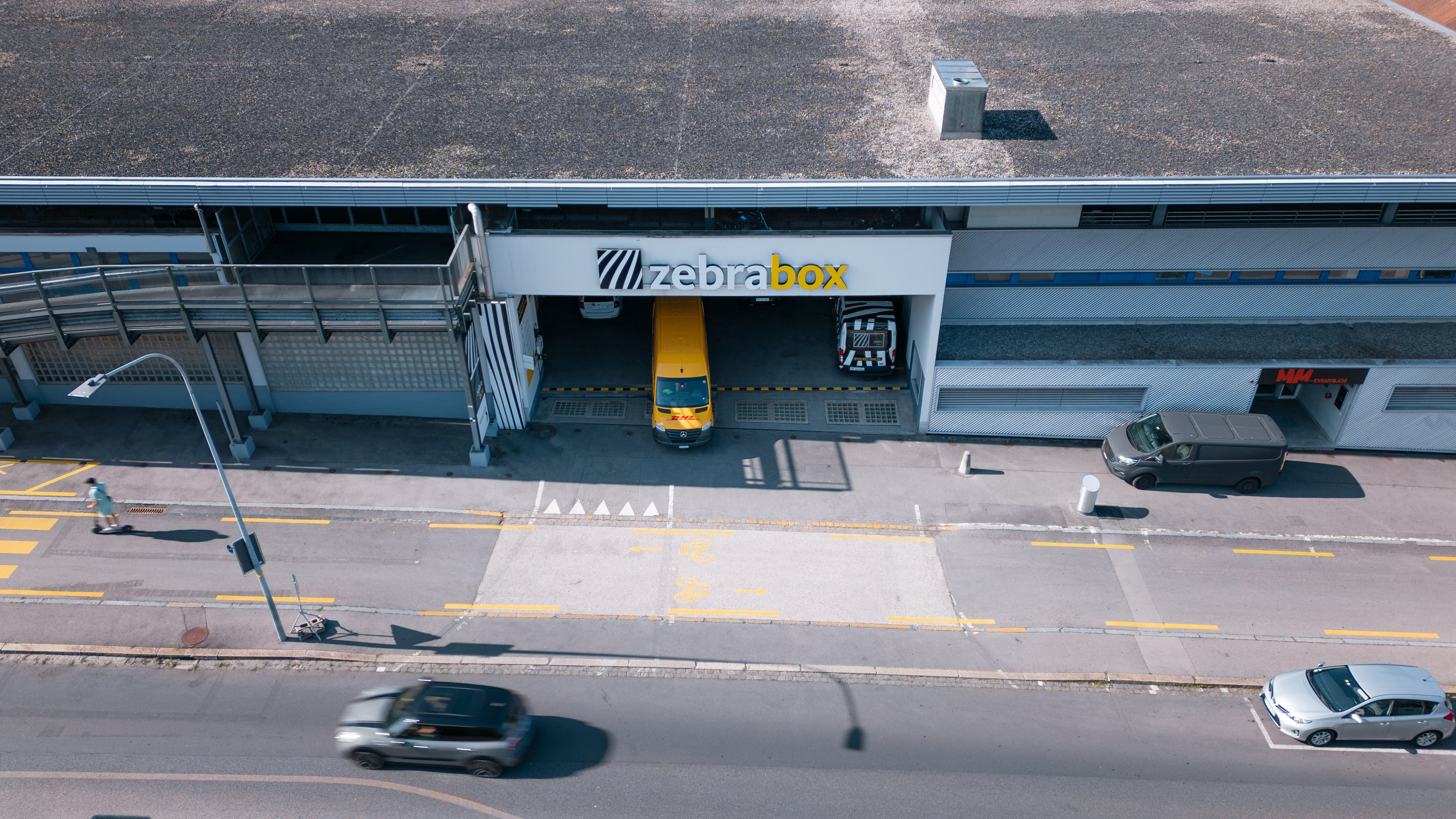 Zebrabox Lausanne Aussenaufnahme Gebäude