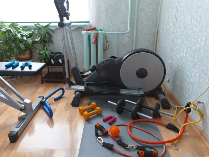 6 space saving tips for home gym