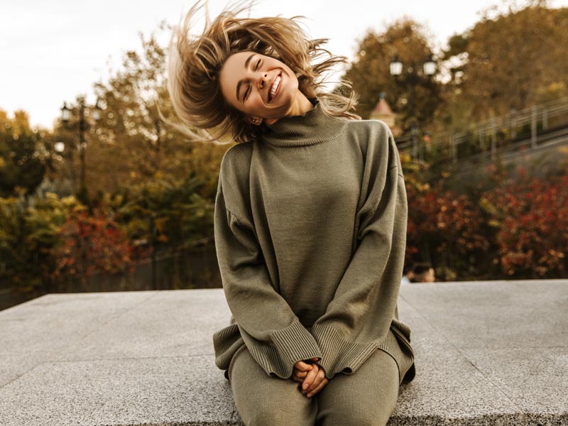 Laughing young woman Laughing young woman