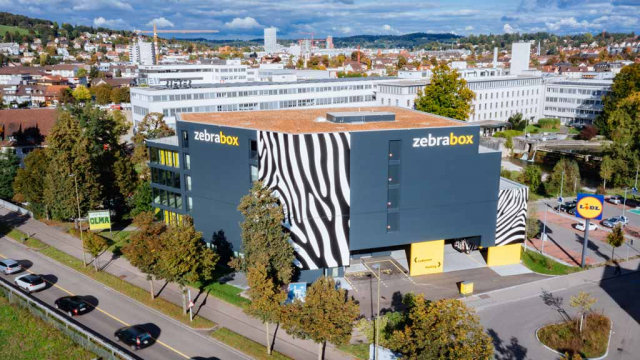 Zebrabox in Winterthur Gebäude